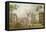 New College - Oxford-English School-Framed Stretched Canvas