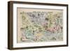 New Comic Map of London-null-Framed Giclee Print