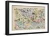 New Comic Map of London-null-Framed Giclee Print