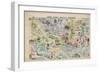 New Comic Map of London-null-Framed Giclee Print