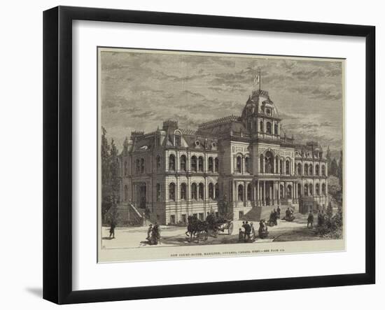 New Court-House, Hamilton, Ontario, Canada West-null-Framed Giclee Print