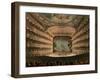 New Covent Garden Theatre from Ackermann's "Microcosm of London"-Thomas Rowlandson-Framed Giclee Print