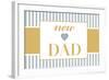 New Dad - Blue-Lantern Press-Framed Art Print