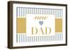 New Dad - Blue-Lantern Press-Framed Art Print