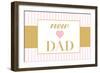 New Dad - Pink-Lantern Press-Framed Art Print