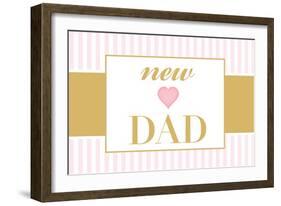 New Dad - Pink-Lantern Press-Framed Art Print