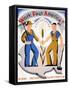 New Deal: Wpa Poster-Vera Bock-Framed Stretched Canvas