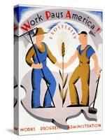 New Deal: Wpa Poster-Vera Bock-Stretched Canvas