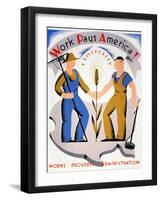 New Deal: Wpa Poster-Vera Bock-Framed Giclee Print