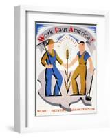 New Deal: Wpa Poster-Vera Bock-Framed Giclee Print