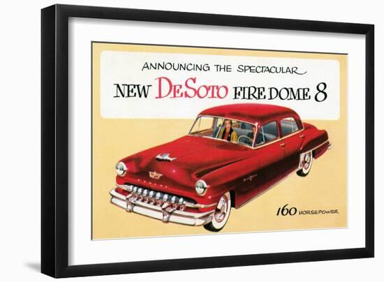 New DeSoto Firedome 8-null-Framed Art Print