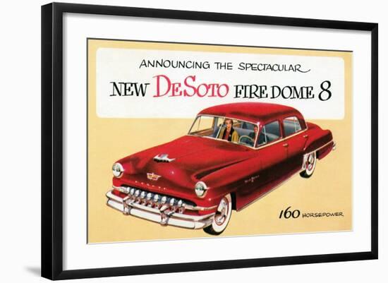 New DeSoto Firedome 8-null-Framed Art Print