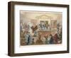 "New Discoveries in Pneumatics", Satire on the Royal Institution at Table-Gillray-Framed Photographic Print