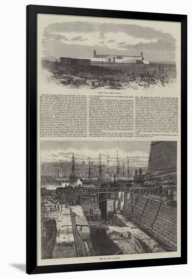 New Dock and Naval Prison at Malta-null-Framed Giclee Print