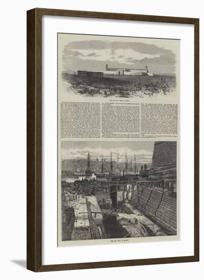 New Dock and Naval Prison at Malta-null-Framed Giclee Print