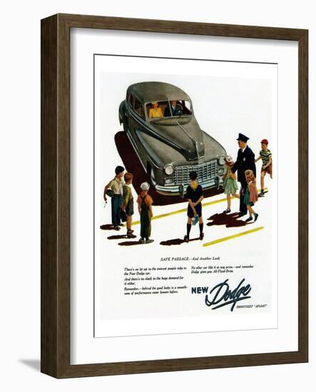 New Dodge Smoothes Afloat-null-Framed Art Print