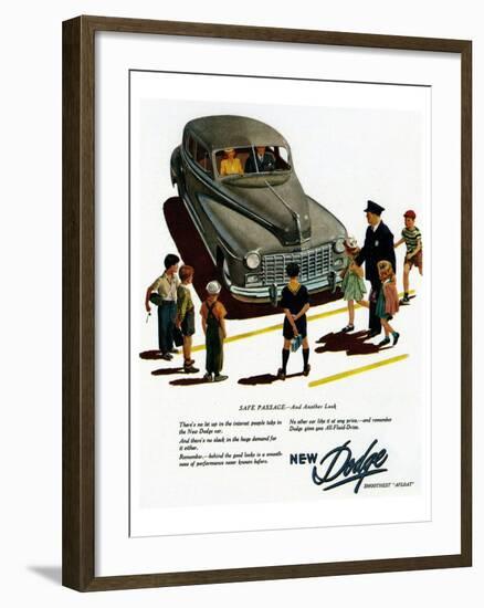 New Dodge Smoothes Afloat-null-Framed Art Print