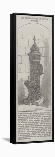 New Drinking-Fountain at Bowness, Windermere-null-Framed Stretched Canvas