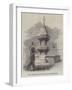 New Drinking-Fountain at Scarborough-null-Framed Giclee Print