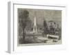 New Drinking-Fountain at Wood-Green, Opened by Baroness Burdett-Coutts-null-Framed Giclee Print