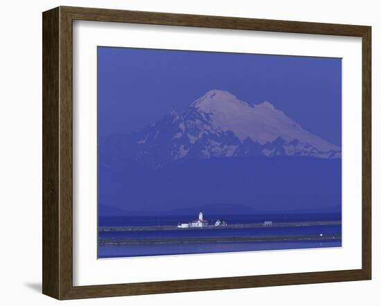 New Dungeness Lighthouse on Dungeness Bay, Washington, USA-Jamie & Judy Wild-Framed Premium Photographic Print