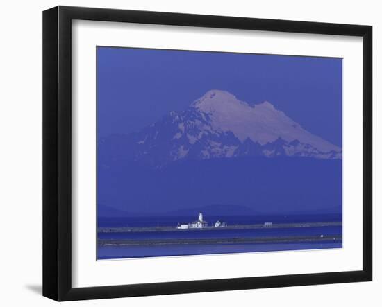 New Dungeness Lighthouse on Dungeness Bay, Washington, USA-Jamie & Judy Wild-Framed Photographic Print