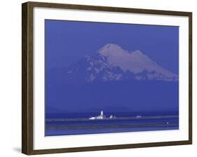 New Dungeness Lighthouse on Dungeness Bay, Washington, USA-Jamie & Judy Wild-Framed Photographic Print