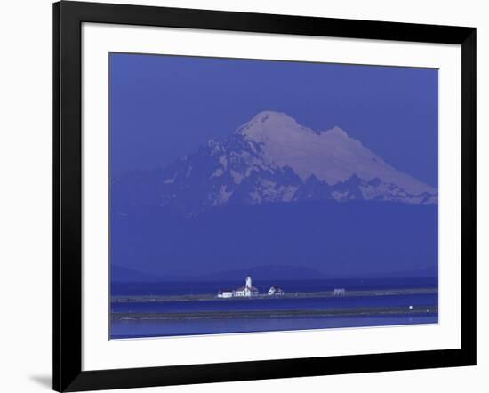 New Dungeness Lighthouse on Dungeness Bay, Washington, USA-Jamie & Judy Wild-Framed Photographic Print