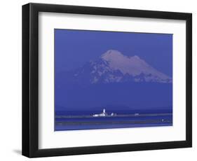 New Dungeness Lighthouse on Dungeness Bay, Washington, USA-Jamie & Judy Wild-Framed Photographic Print