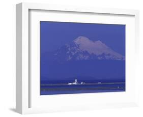 New Dungeness Lighthouse on Dungeness Bay, Washington, USA-Jamie & Judy Wild-Framed Photographic Print