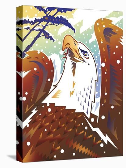 New Eagle-David Chestnutt-Stretched Canvas