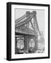 New East River Bridge (Williamsburg Bridge) from Brooklyn, New York, N.Y.-null-Framed Photo