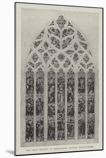 New East Window in Heckington Church, Lincolnshire-null-Mounted Giclee Print