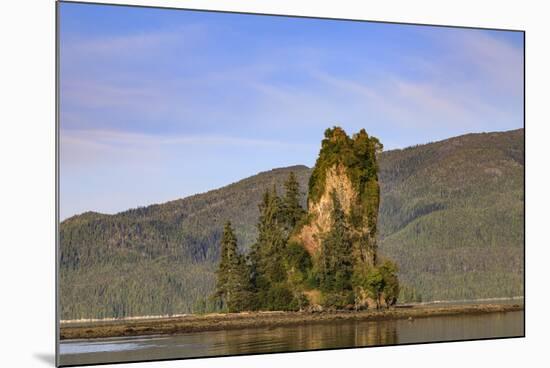 New Eddystone Rock, late afternoon summer sun, Behm Canal, Misty Fjords National Monument, Ketchika-Eleanor Scriven-Mounted Photographic Print