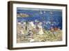 New England Beach Scene, C.1896-97-Maurice Brazil Prendergast-Framed Giclee Print