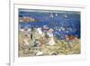 New England Beach Scene, C.1896-97-Maurice Brazil Prendergast-Framed Giclee Print