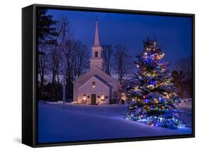 New England Christmas-Michael Blanchette Photography-Framed Stretched Canvas