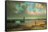 New England Coastal Scene-Martin Johnson Heade-Framed Stretched Canvas