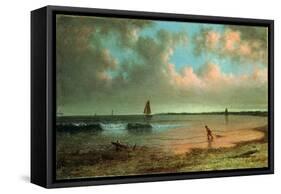 New England Coastal Scene-Martin Johnson Heade-Framed Stretched Canvas