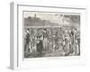 New England Factory Workers Leaving Their Workplace at Bell-Time-Winslow Homer-Framed Art Print