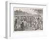 New England Factory Workers Leaving Their Workplace at Bell-Time-Winslow Homer-Framed Art Print