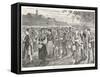 New England Factory Workers Leaving Their Workplace at Bell-Time-Winslow Homer-Framed Stretched Canvas