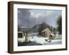 New England Farm by a Winter Road-Mary Cassatt-Framed Giclee Print