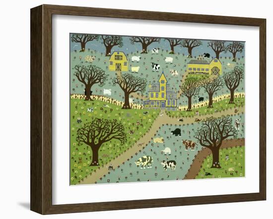 New England Farm-David Sheskin-Framed Giclee Print