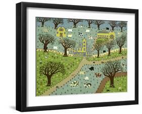 New England Farm-David Sheskin-Framed Giclee Print