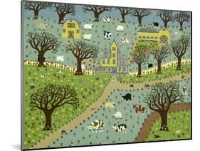 New England Farm-David Sheskin-Mounted Giclee Print