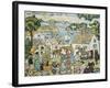 New England Harbour, c.1919-23-Maurice Brazil Prendergast-Framed Giclee Print