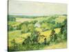 New England Hills-Robert William Vonnoh-Stretched Canvas