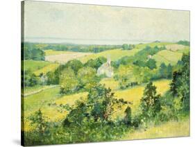 New England Hills-Robert William Vonnoh-Stretched Canvas