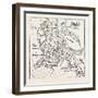 New England in 1660, United States of America. from Blaeu Theatre Du Monde, USA, 1870S-null-Framed Giclee Print